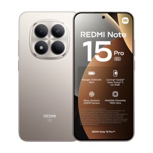 Xiaomi Redmi Note 15 Pro 5G Dual Sim 8GB RAM 256GB - Titanium